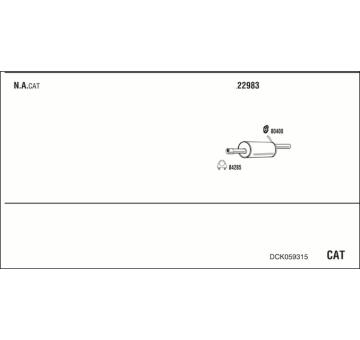Výfukový systém WALKER DCK059315