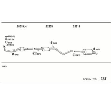 Výfukový systém WALKER DCK124173B