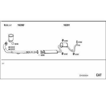 Výfukový systém WALKER DH30004