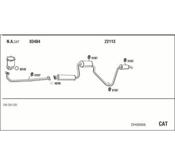 Výfukový systém WALKER DH30006