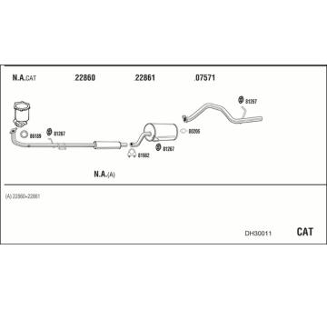 Výfukový systém WALKER DH30011