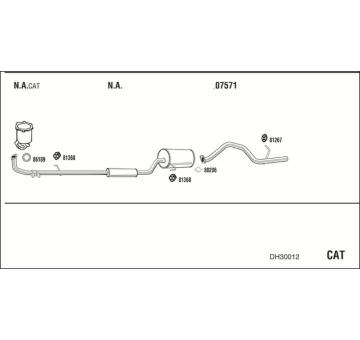 Výfukový systém WALKER DH30012