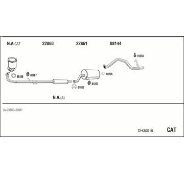 Výfukový systém WALKER DH30015