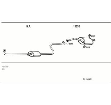 Výfukový systém WALKER DH30421