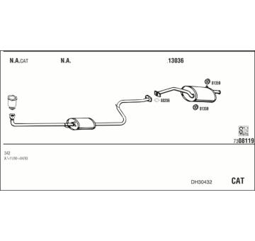 Výfukový systém WALKER DH30432
