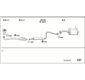 Výfukový systém WALKER DH30445