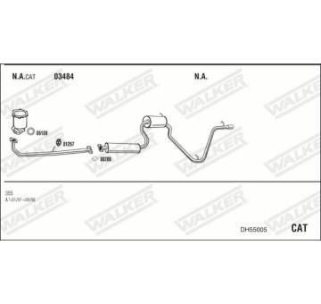 Výfukový systém WALKER DH55005