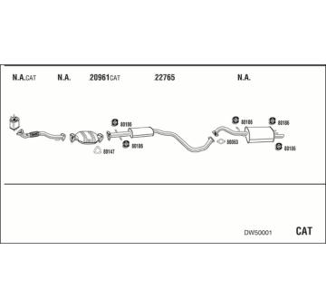 Výfukový systém WALKER DW50001
