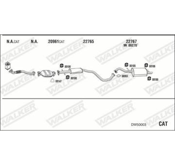 Výfukový systém WALKER DW50003