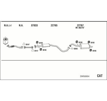 Výfukový systém WALKER DW50004