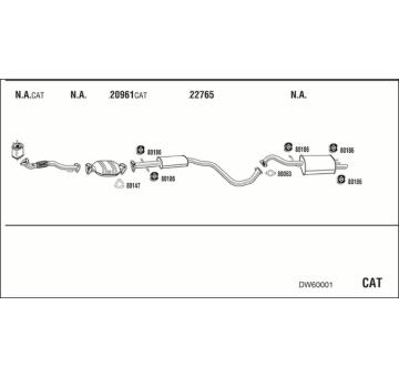 Výfukový systém WALKER DW60001