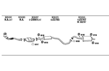 Výfukový systém WALKER DW60003