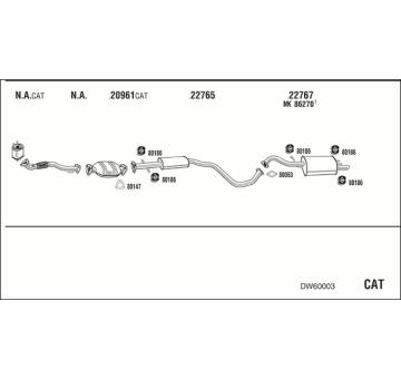 Výfukový systém WALKER DW60003