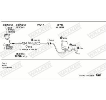 Výfukový systém WALKER DWK010005BB