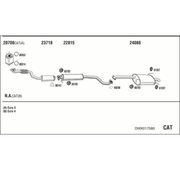 Výfukový systém WALKER DWK017580