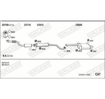 Výfukový systém WALKER DWK017962