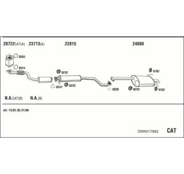 Výfukový systém WALKER DWK017963