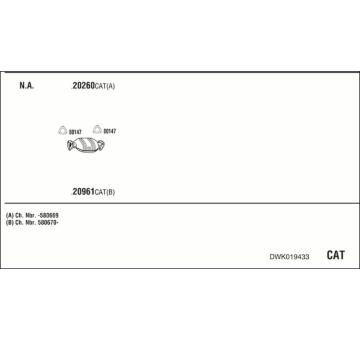 Výfukový systém WALKER DWK019433