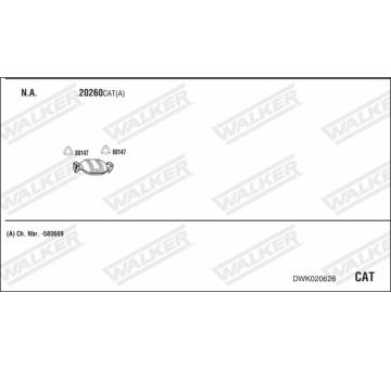 Výfukový systém WALKER DWK020626