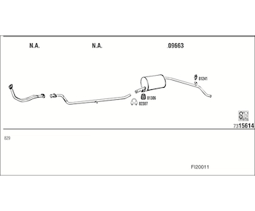 Výfukový systém WALKER FI20011