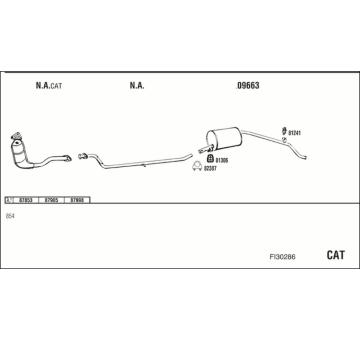 Výfukový systém WALKER FI30286