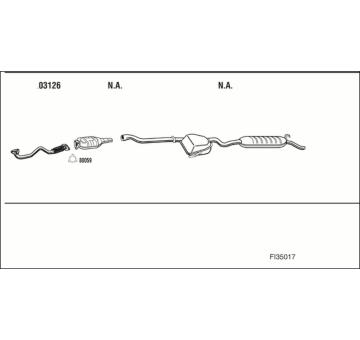 Výfukový systém WALKER FI35017