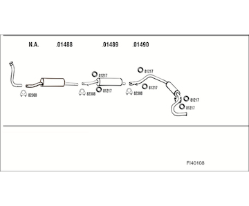 Výfukový systém WALKER FI40108