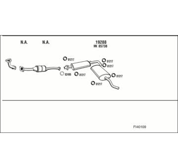 Výfukový systém WALKER FI40109