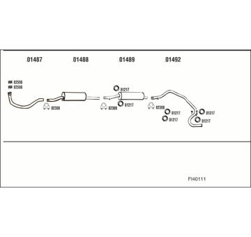 Výfukový systém WALKER FI40111