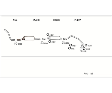 Výfukový systém WALKER FI40112B