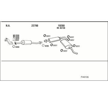 Výfukový systém WALKER FI40135