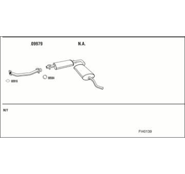 Výfukový systém WALKER FI40139