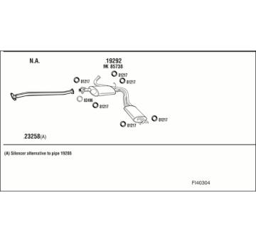 Výfukový systém WALKER FI40304