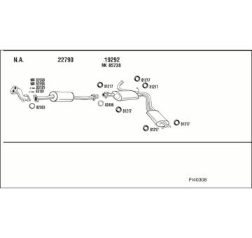 Výfukový systém WALKER FI40308