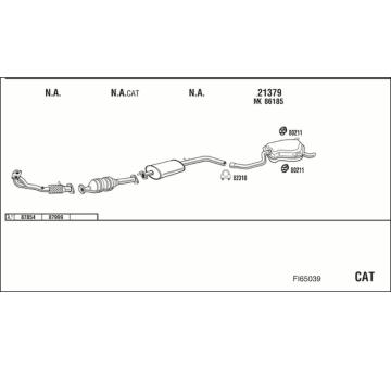 Výfukový systém WALKER FI65039