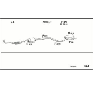 Výfukový systém WALKER FI65040