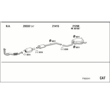 Výfukový systém WALKER FI65041