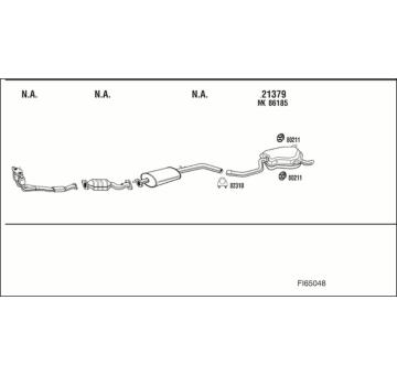 Výfukový systém WALKER FI65048