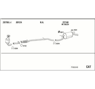 Výfukový systém WALKER FI65049