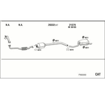 Výfukový systém WALKER FI65050