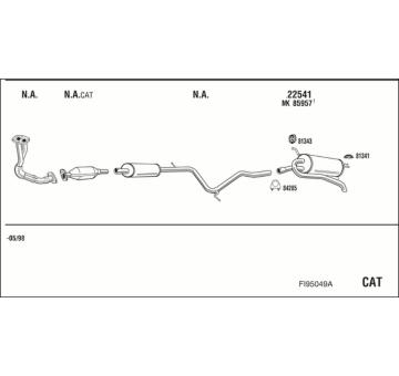 Výfukový systém WALKER FI95049A