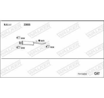 Výfukový systém WALKER FIH16893