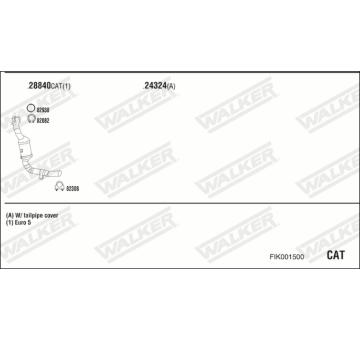 Výfukový systém WALKER FIK001500