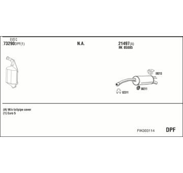 Výfukový systém WALKER FIK003114