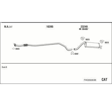 Výfukový systém WALKER FIK009263B