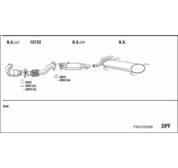 Výfukový systém WALKER FIK010209B