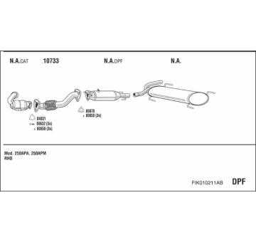 Výfukový systém WALKER FIK010211AB