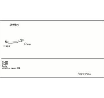 Výfukový systém WALKER FIK019975CA