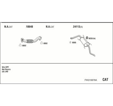 Výfukový systém WALKER FIK019978A