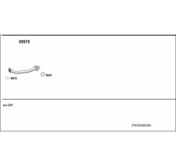 Výfukový systém WALKER FIK020849A